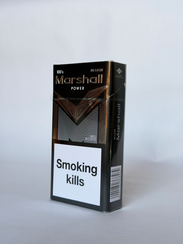 Сигарети Marshall KS Black 100 mm (Маршал КС Чорний 100 мм)